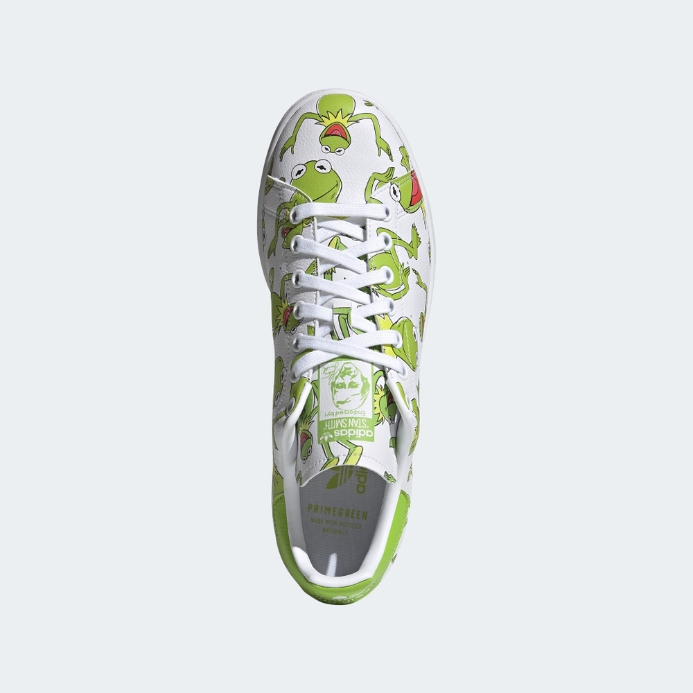 New Adidas Originals Disney Muppets Kermit Stan Smith Men's Sneakers White Green - Picture 6 of 9